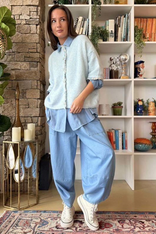 Agatha Libertine Cardigan Powder